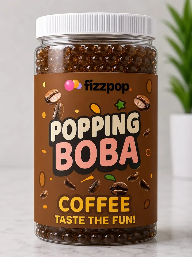 Fizzpop Coffee popping boba jar