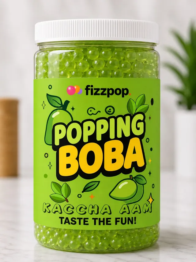 Fizzpop Kaccha Aam popping boba jar